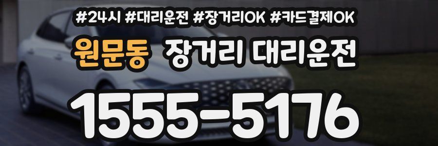 원문동 장거리 대리운전