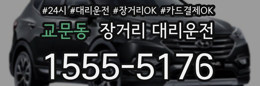 교문동 장거리 대리운전