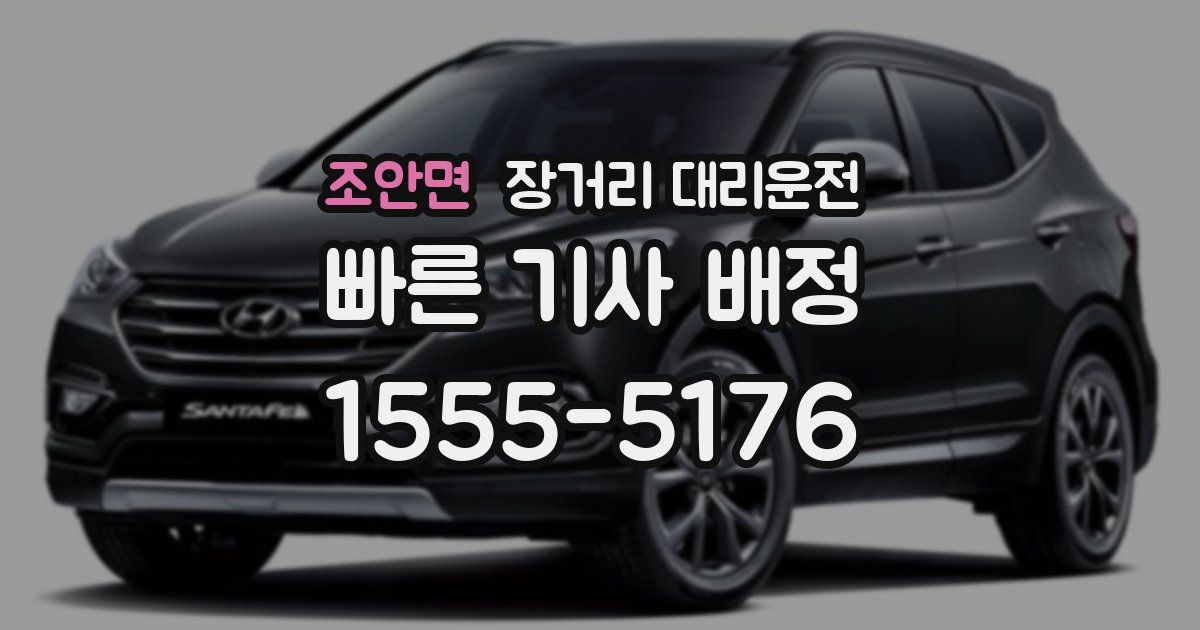 조안면 장거리 대리운전