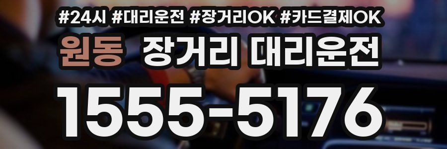 원동 장거리 대리운전