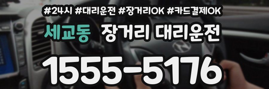 세교동 장거리 대리운전