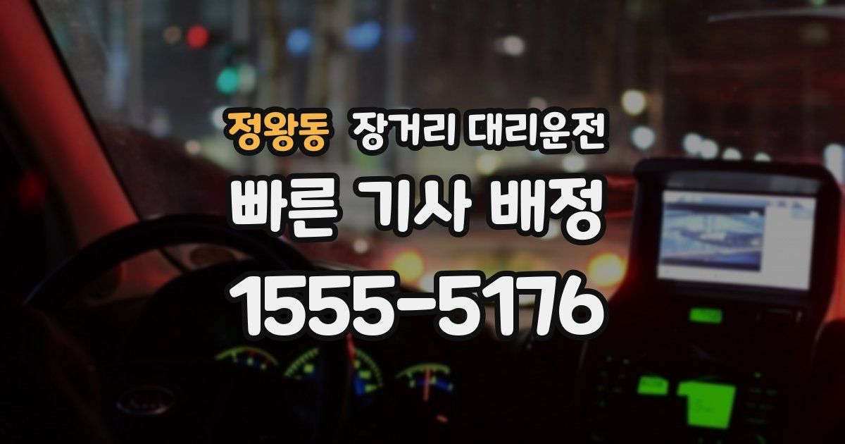 정왕동 장거리 대리운전