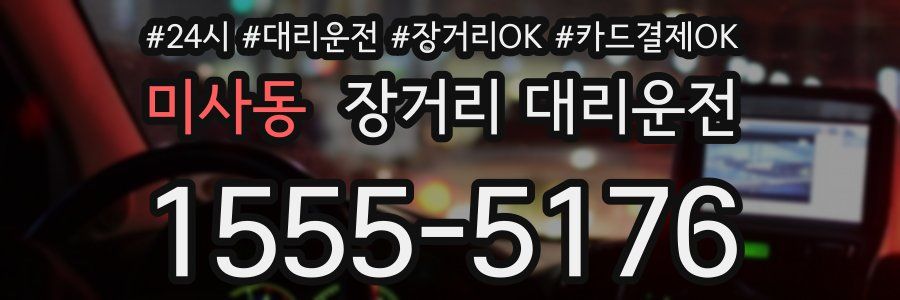 미사동 장거리 대리운전