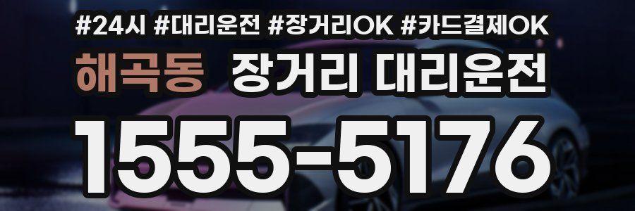 해곡동 장거리 대리운전