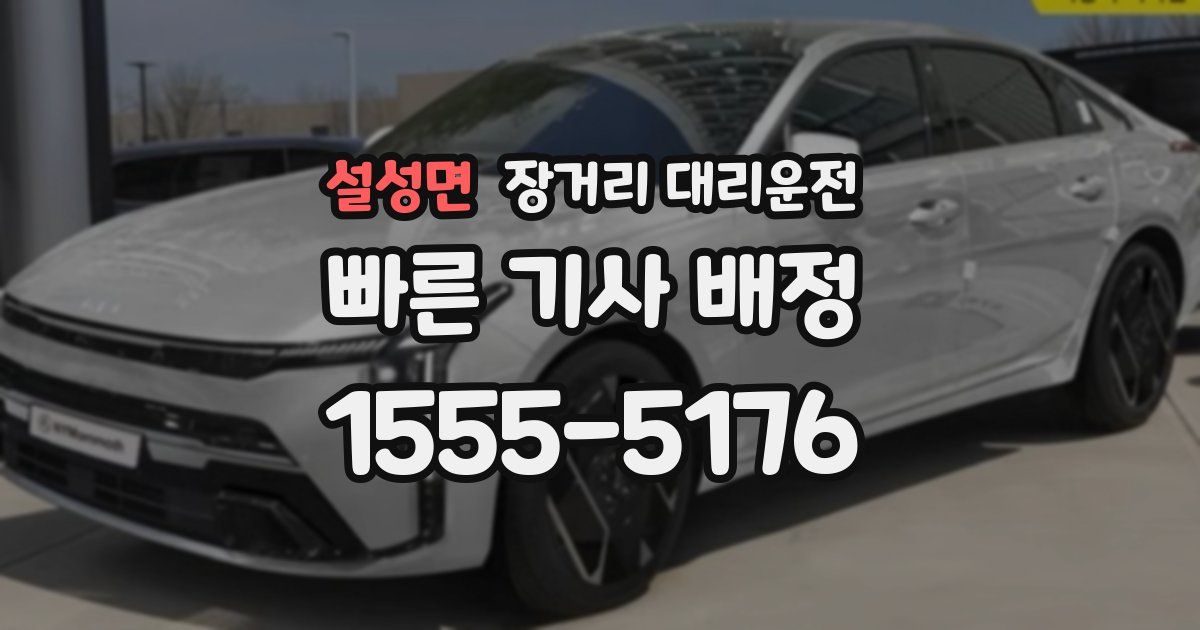 설성면 장거리 대리운전