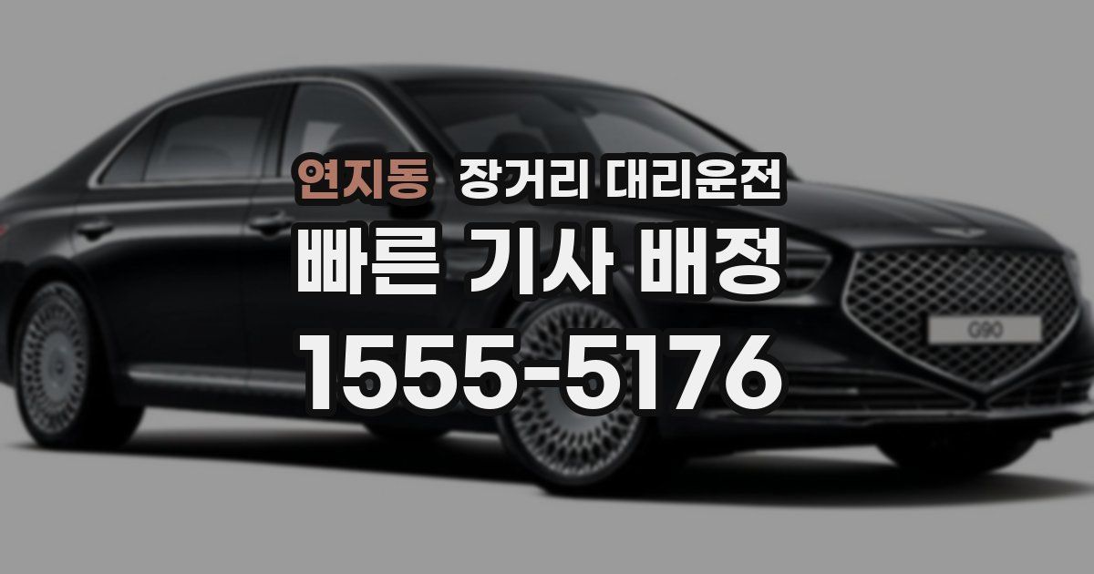 연지동 장거리 대리운전