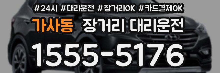 가사동 장거리 대리운전