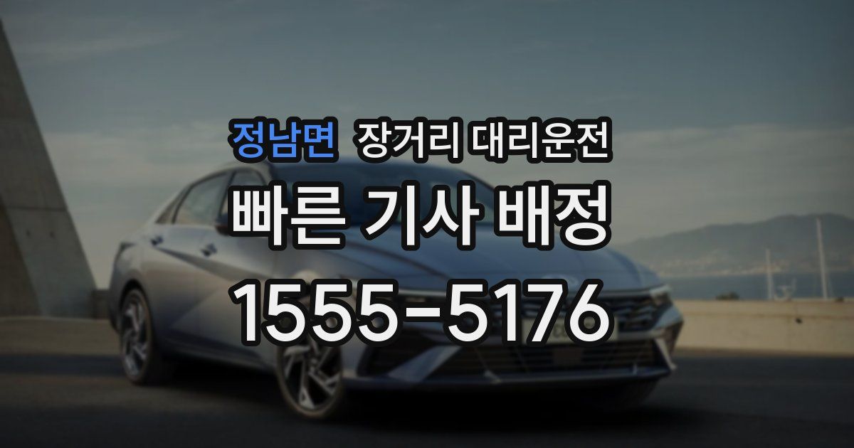 정남면 장거리 대리운전