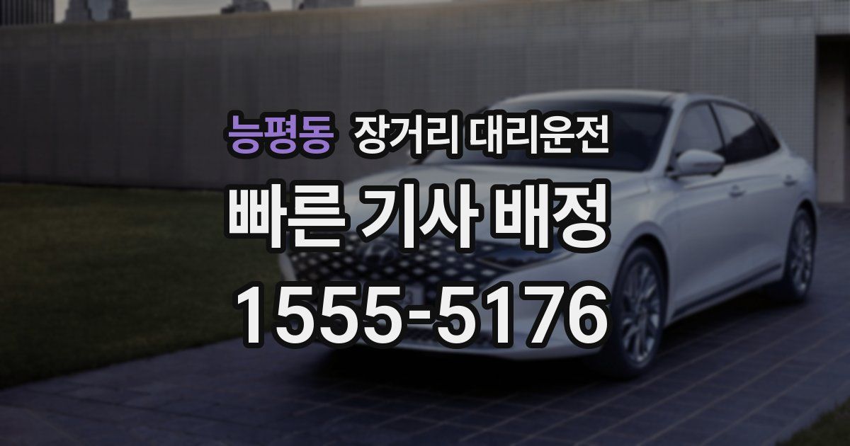 능평동 장거리 대리운전