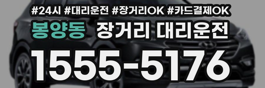 봉양동 장거리 대리운전