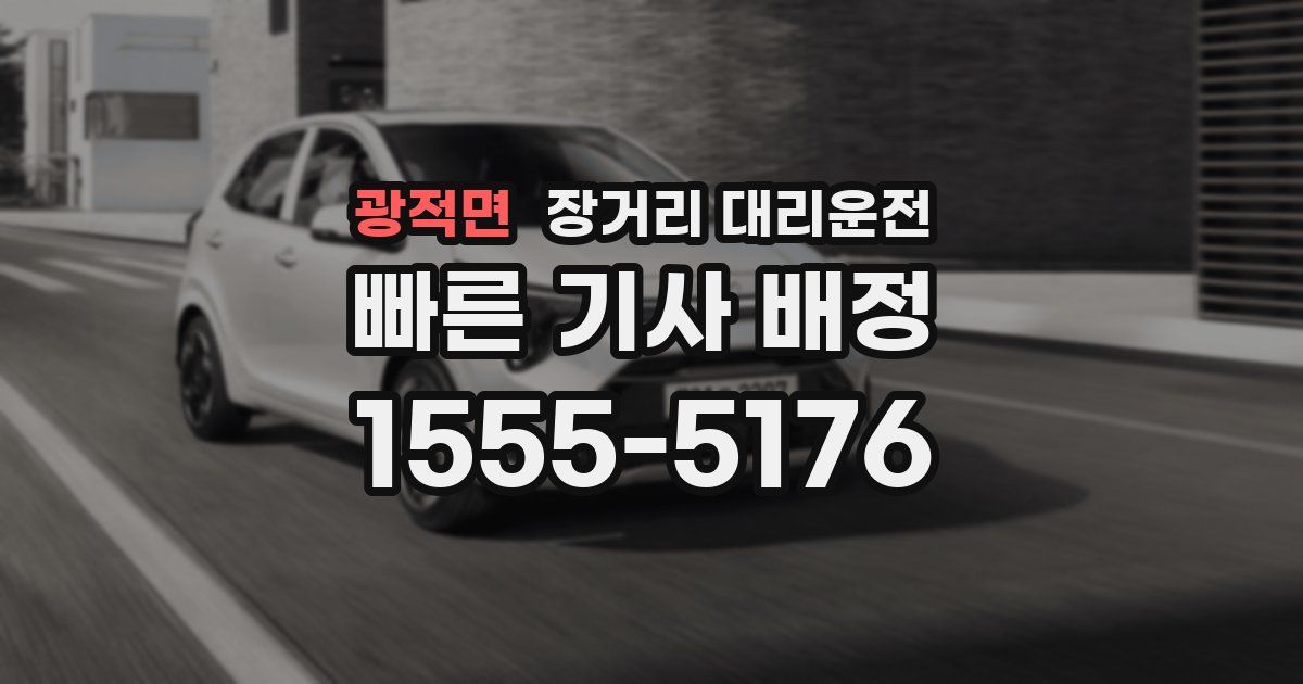 광적면 장거리 대리운전