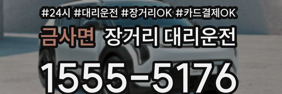 금사면 장거리 대리운전