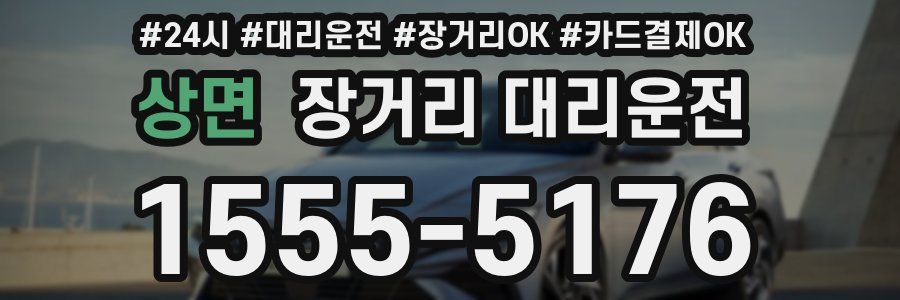 상면 장거리 대리운전