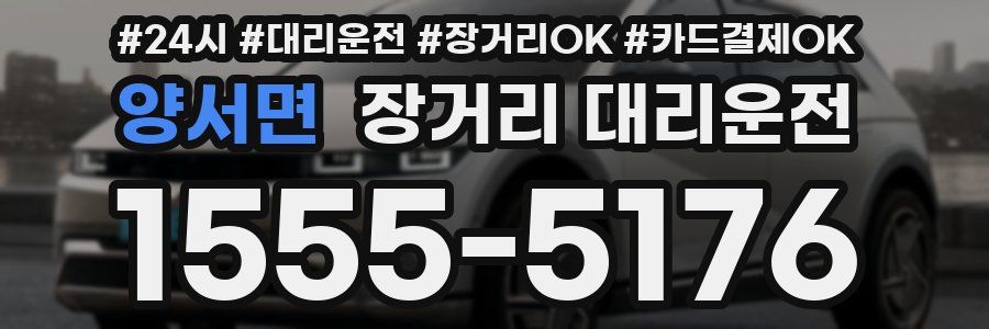 양서면 장거리 대리운전