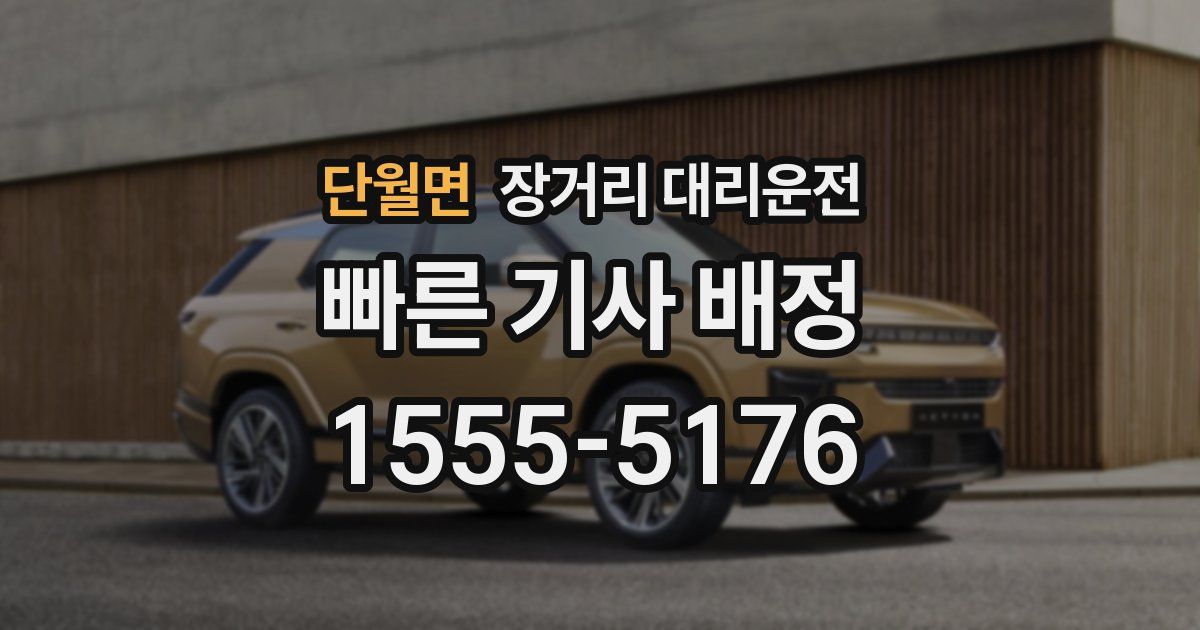 단월면 장거리 대리운전