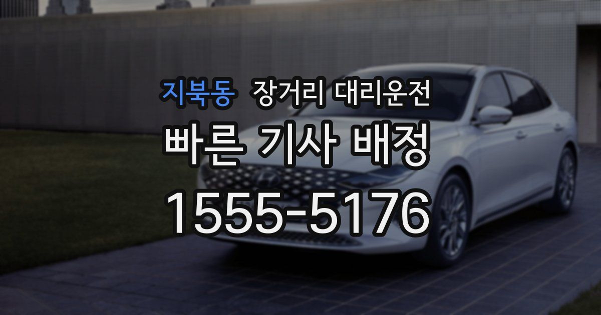 지북동 장거리 대리운전