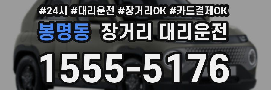 봉명동 장거리 대리운전