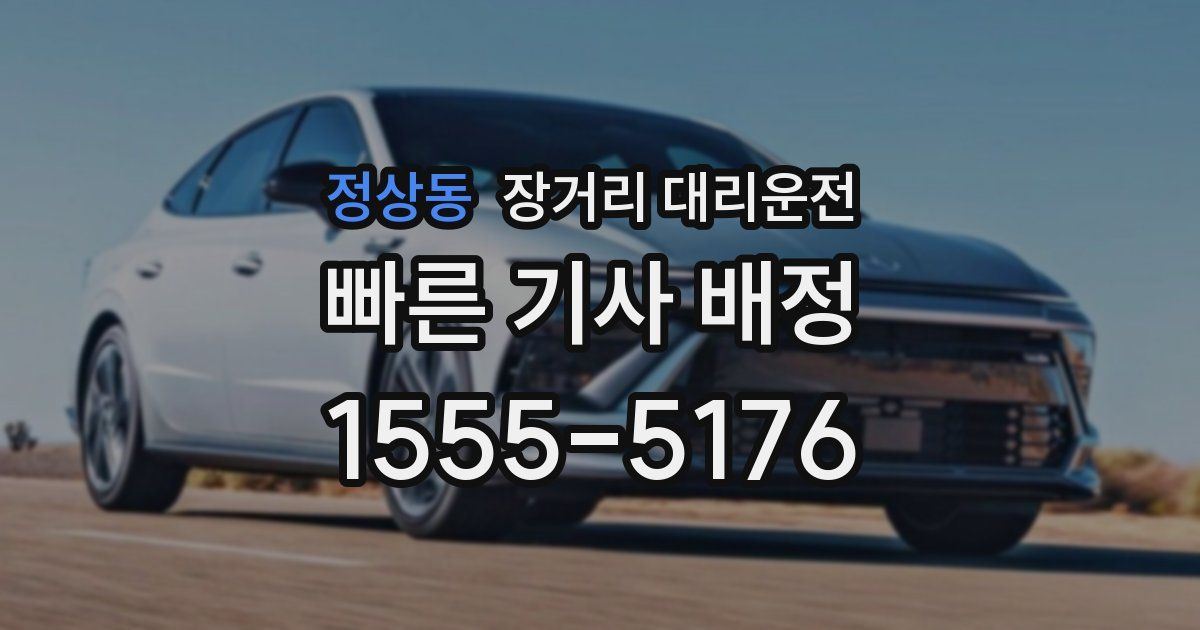 정상동 장거리 대리운전