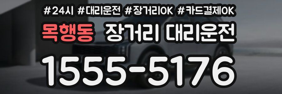 목행동 장거리 대리운전
