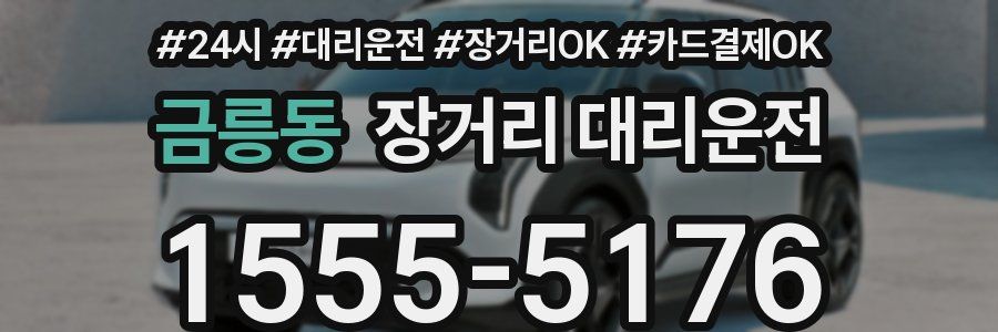 금릉동 장거리 대리운전