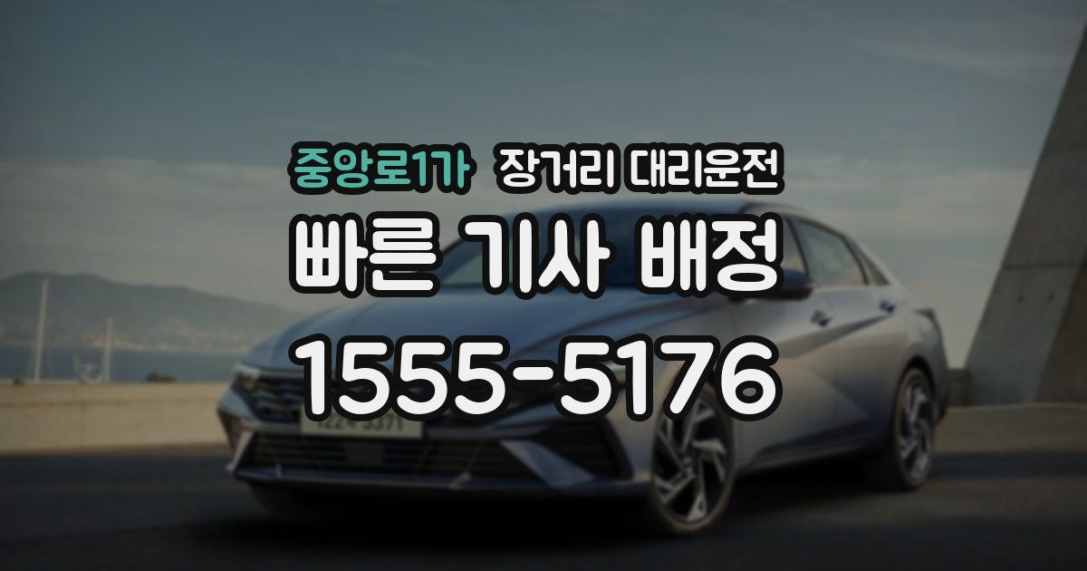 중앙로1가 장거리 대리운전