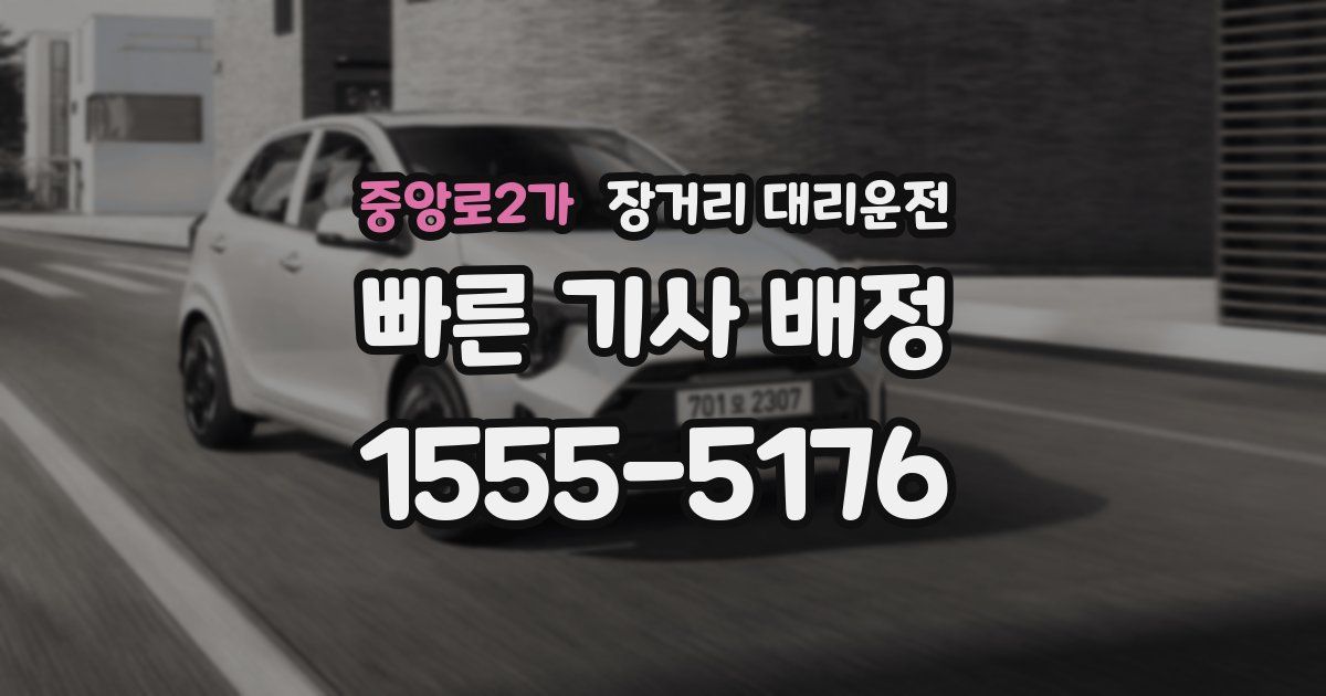 중앙로2가 장거리 대리운전