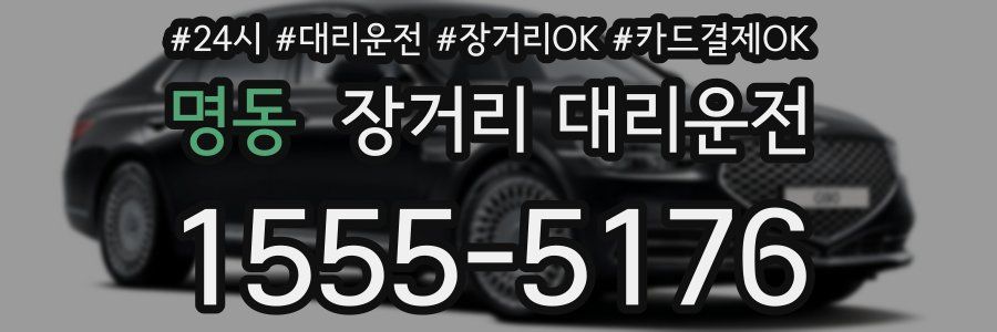 명동 장거리 대리운전