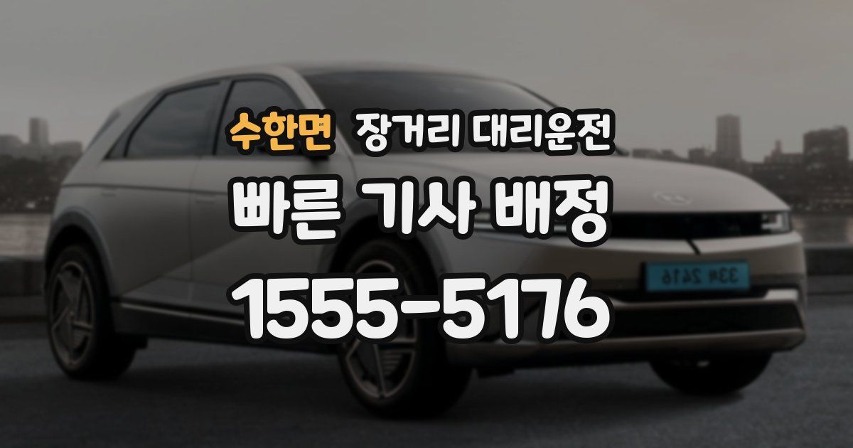 수한면 장거리 대리운전