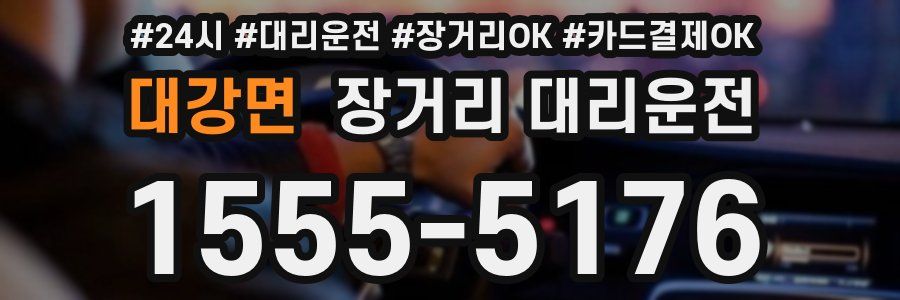 대강면 장거리 대리운전