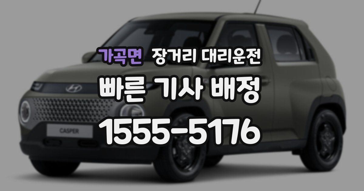 가곡면 장거리 대리운전