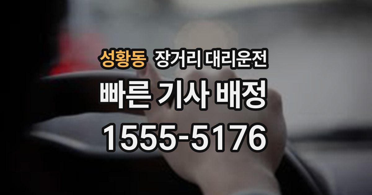 성황동 장거리 대리운전