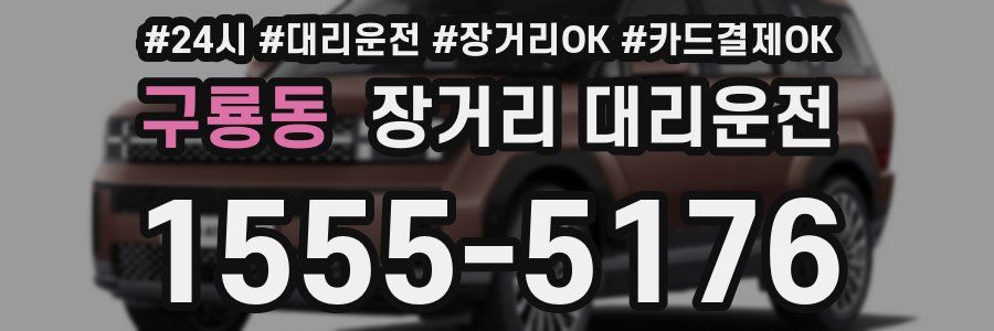 구룡동 장거리 대리운전