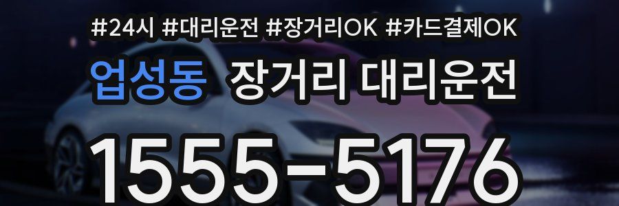 업성동 장거리 대리운전