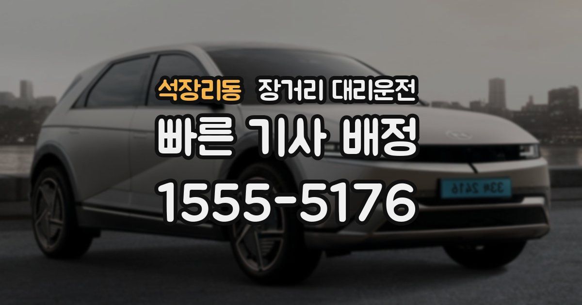 석장리동 장거리 대리운전