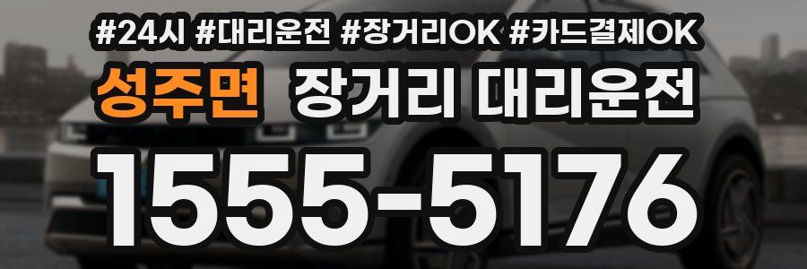 성주면 장거리 대리운전