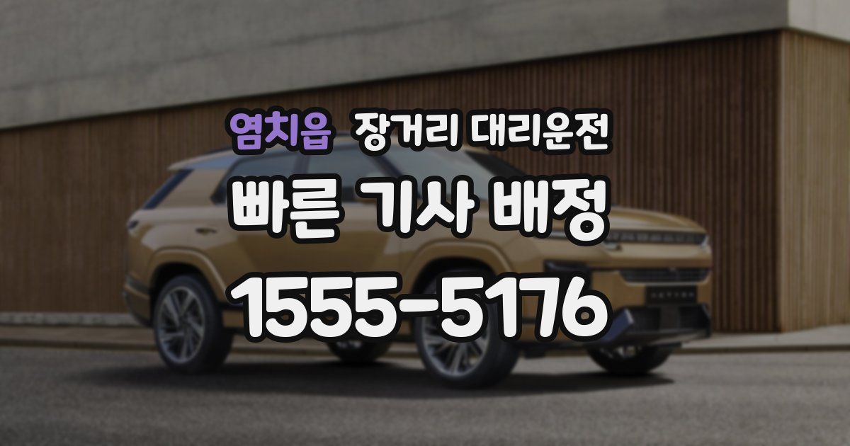 염치읍 장거리 대리운전