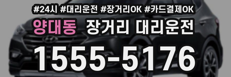 양대동 장거리 대리운전
