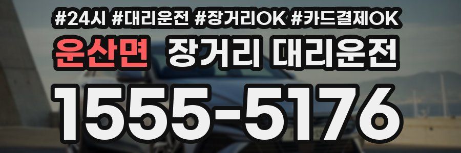 운산면 장거리 대리운전