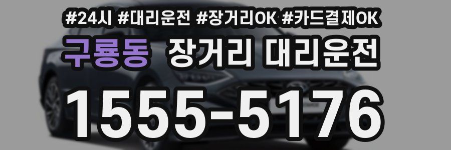 구룡동 장거리 대리운전