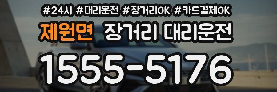 제원면 장거리 대리운전