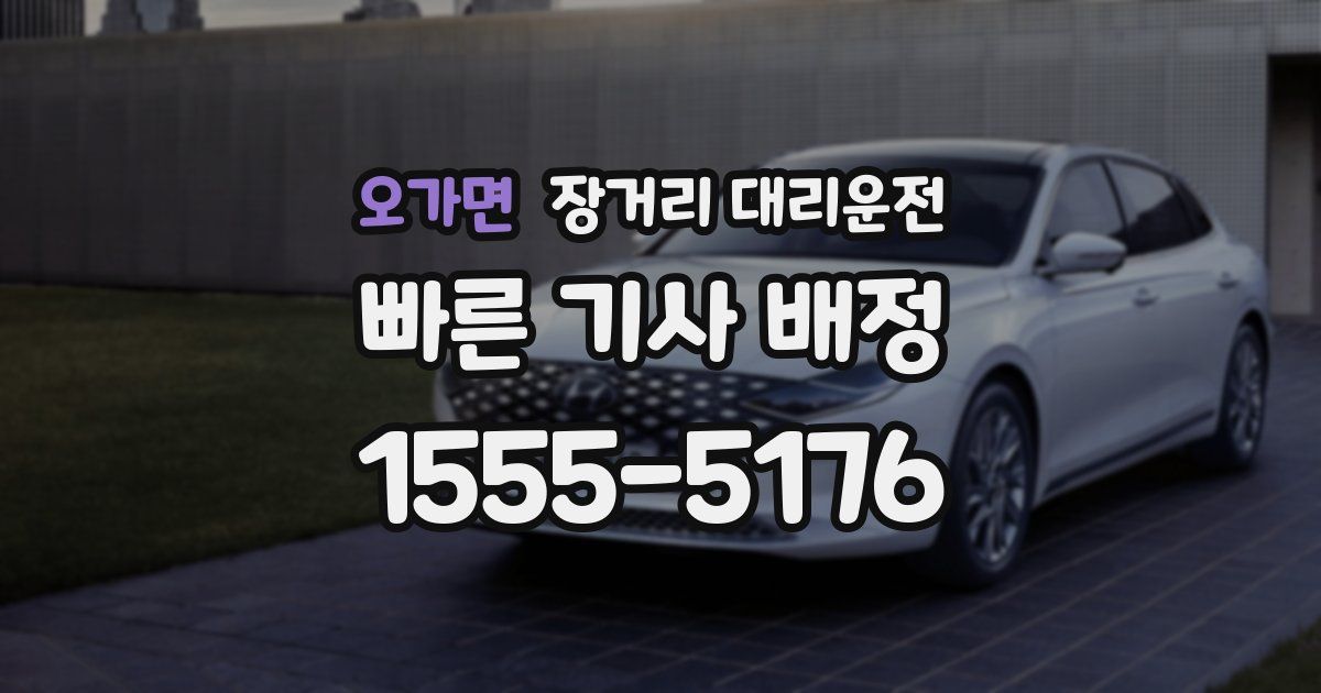 오가면 장거리 대리운전