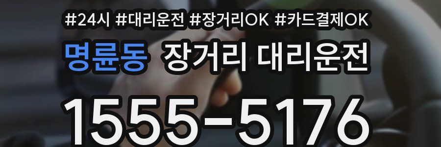 명륜동 장거리 대리운전