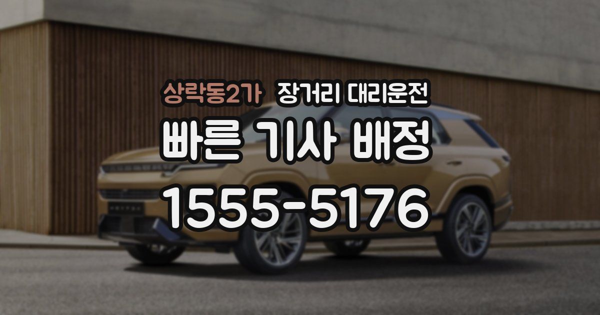 상락동2가 장거리 대리운전