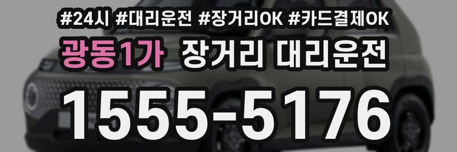 광동1가 장거리 대리운전