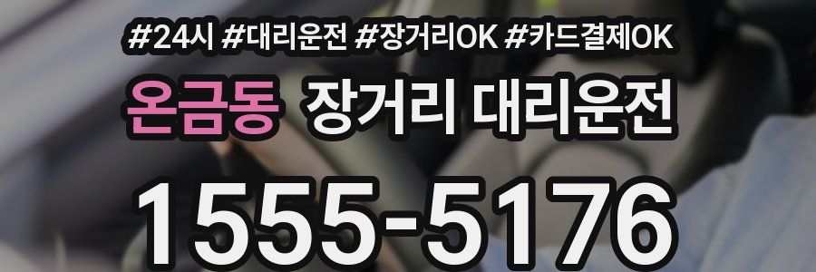 온금동 장거리 대리운전