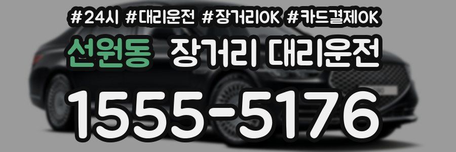 선원동 장거리 대리운전