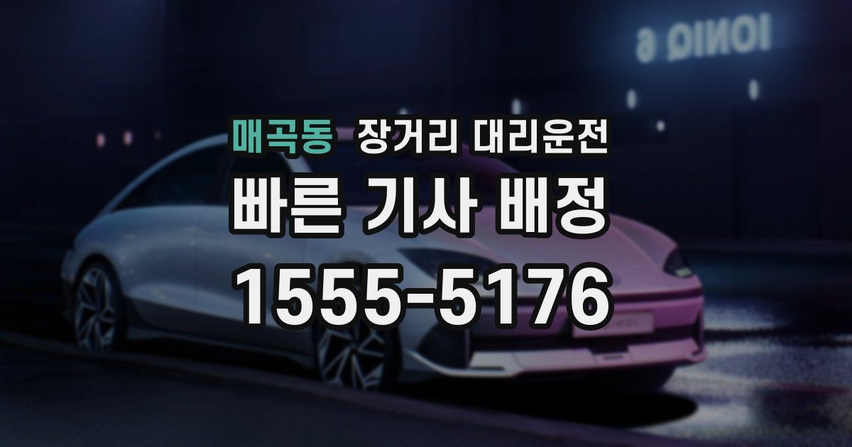 매곡동 장거리 대리운전