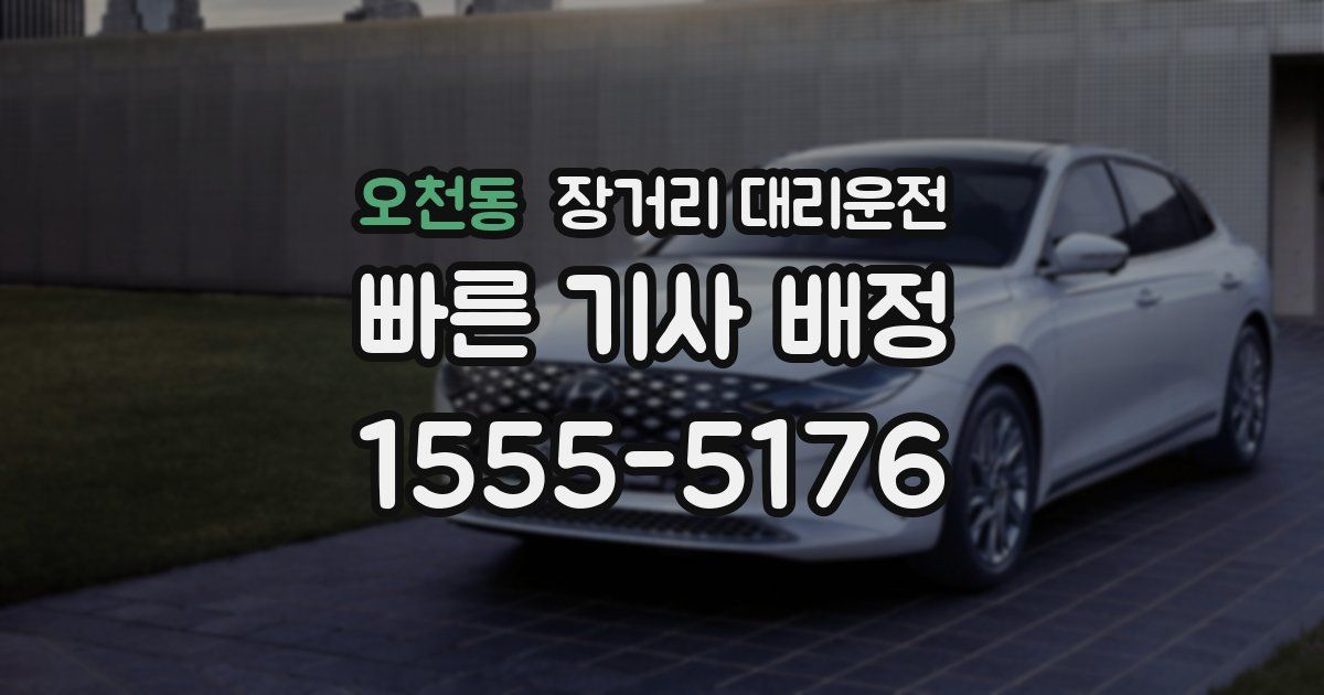 오천동 장거리 대리운전