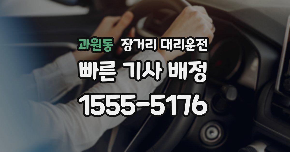 과원동 장거리 대리운전