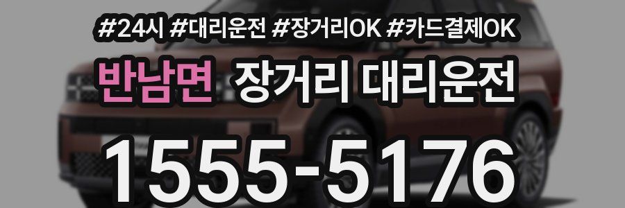 반남면 장거리 대리운전